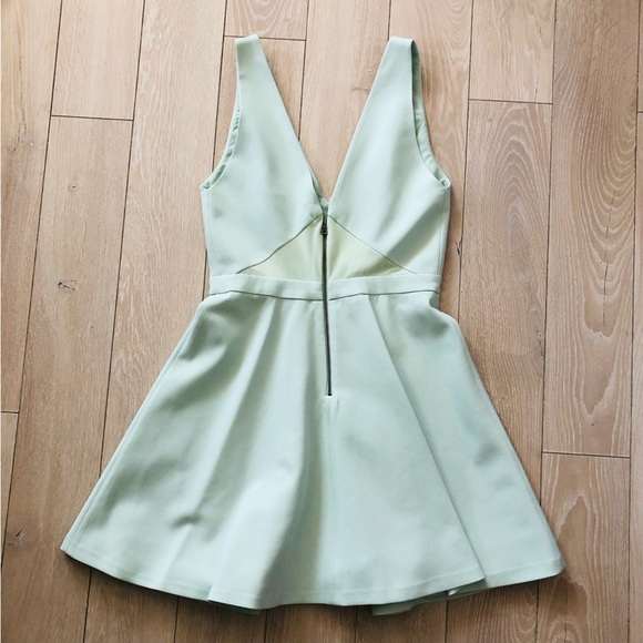 Alice + Olivia Nina Fit & Flare Dress in Mint Green Size 6 - Picture 8 of 14
